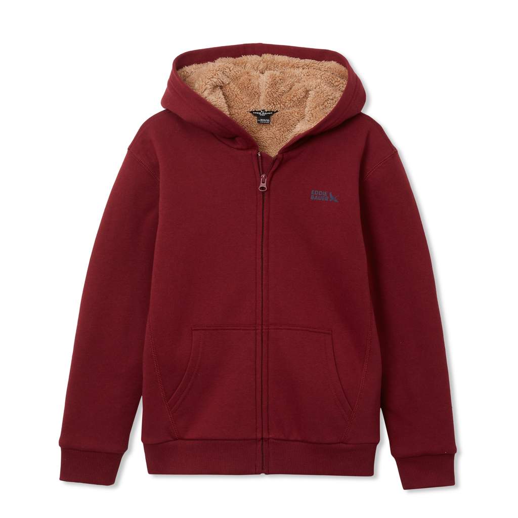 Boys Camp Fleece Faux Shearling-Lined Hoodie Original Garansi Resmi