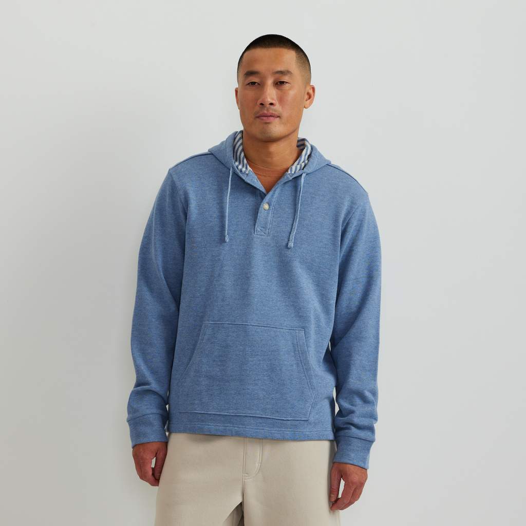Men's Henley Hoodie Original Garansi Resmi