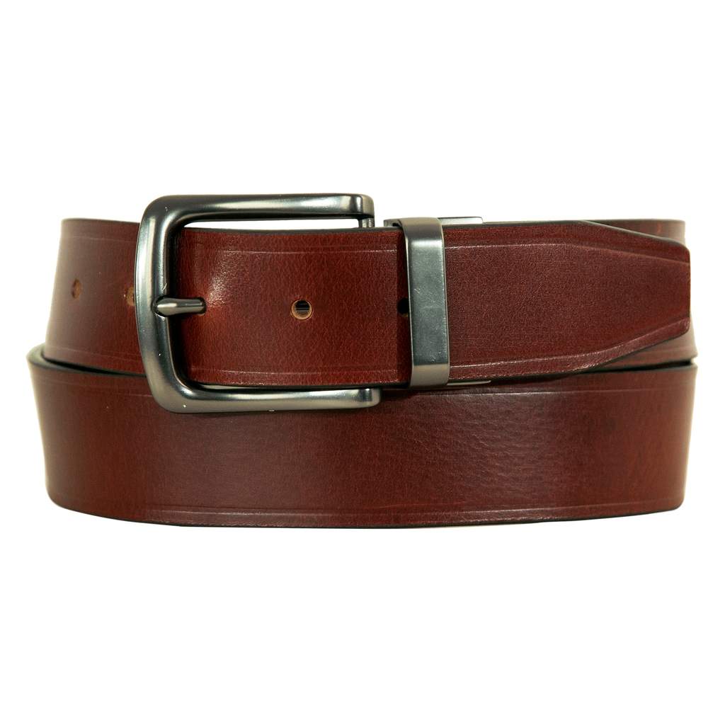 Men's Smooth Leather Reversible Belt Original Garansi Resmi