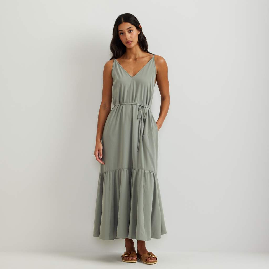 Rio Textured Tiered Midi Dress Original Garansi Resmi